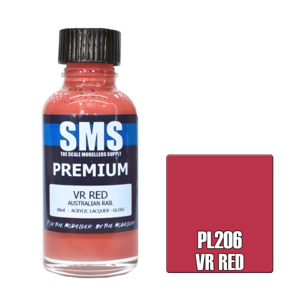The Scale Modellers Supply (SMS) Premium VR RED 30ml - Paints
