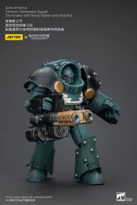 JOYTOY Sons Of Horus Tartaros Terminator Squad Terminator With Heavy Flamer And Chainfist - Warhammer 40K - photo 3