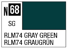 GSI Creos Acrysion N68 - RLM74 Gray Green (Semi-Gloss/Aircraft) - Paints