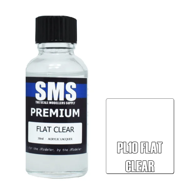 The Scale Modellers Supply (SMS) Premium FLAT CLEAR 30ml - Paints