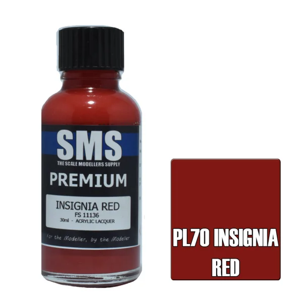 The Scale Modellers Supply (SMS) Premium INSIGNIA RED FS11136 30ml - Paints