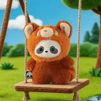52TOYS Panda Roll The Zoo In Hands Series Plush Keychain - Panda Roll - photo 11