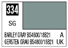 GSI Creos Mr. Color 334 - Barley Gray BS4800/18B21 (Semi-Gloss/Aircraft) - Paints