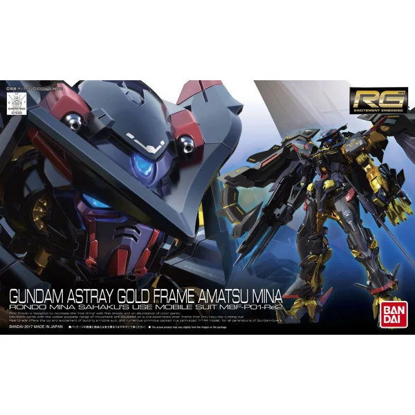 BANDAI HOBBY RG 1/144 #24 Gundam Astray Gold Frame Amatsu Mina - Mobile Suit Gundam SEED Astray