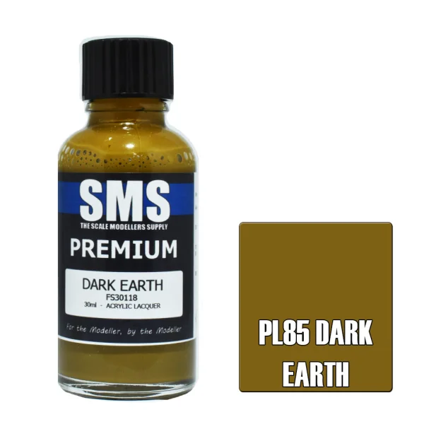The Scale Modellers Supply (SMS) Premium DARK EARTH FS30118 30ml - Paints