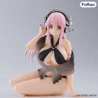 FuRyu SUPER SONICO Noodle Stopper Figure -Swimsuit Black Color ver.- - Super Sonico - photo 5