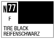 GSI Creos Acrysion N77 - Tire Black (Flat/Primary) - Paints