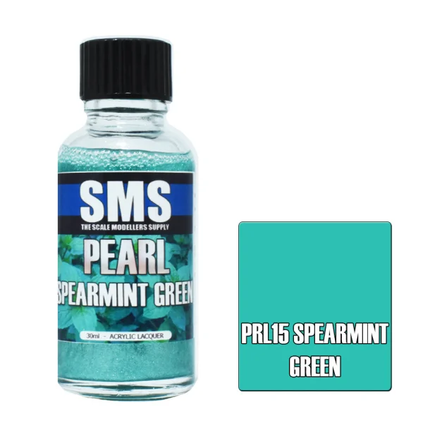 The Scale Modellers Supply (SMS) Pearl SPEARMINT GREEN 30ml - Paints