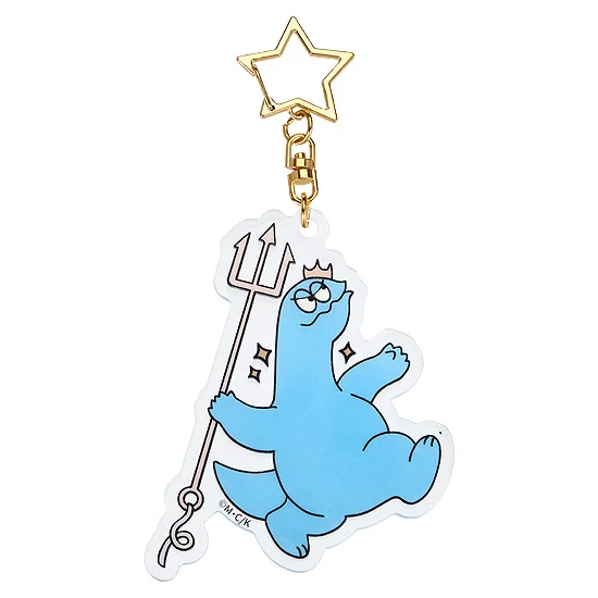 Gal & Dino Glow-in-the-Dark Acrylic Keychain Javelin Throwing