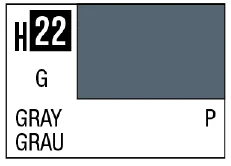 AQUEOUS HOBBY COLOR - H22 GLOSS GRAY (PRIMARY)