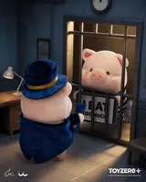 TOYZEROPLUS LuLu the Piggy LuLuLand - Too Cute to Jail Prisoner Lu Plush Keychain - LuLu The Piggy - photo 2