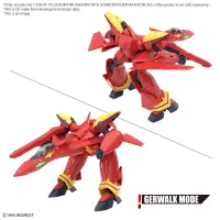 BANDAI HOBBY HG 1/100 VF-19 CUSTOM FIRE VALKYRIE WITH SOUND BOOSTER WATER DECALS - Macross - photo 2