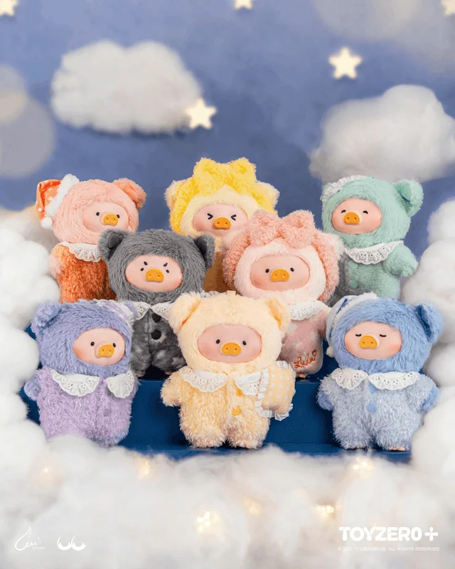 TOYZEROPLUS LuLu the Piggy - LuLu's Dreaming Wonderland Series PVC Plush Keychain Blindbox - LuLu The Piggy