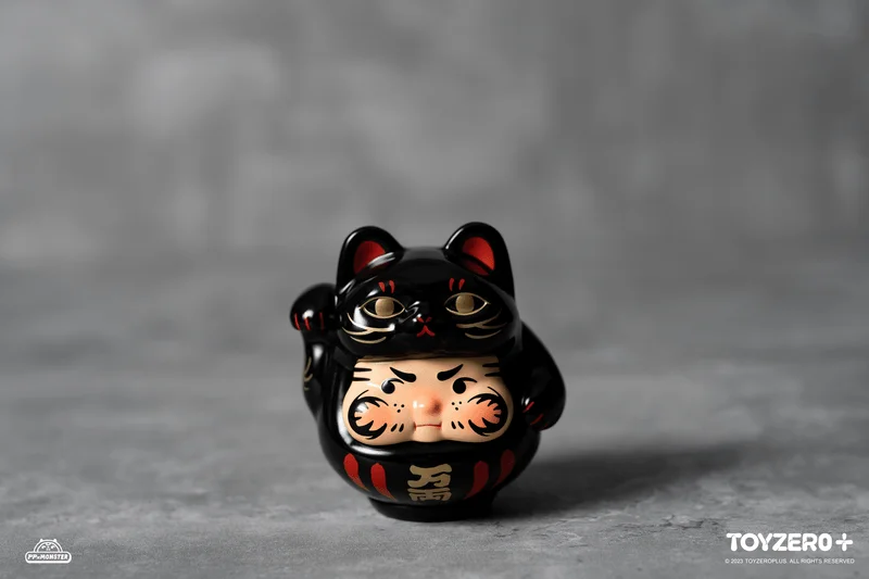 PP Lucky Cat Daruma (Black cat edition)
