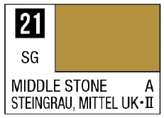 GSI Creos Mr. Color 21 - Middle Stone (Semi-Gloss/Aircraft) - Paints