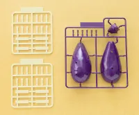 Syuto Seiko Shoryo Uma Plastic Model Cucumber & Eggplant - Scale Kits - photo 3