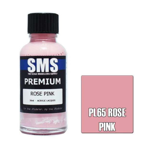 The Scale Modellers Supply (SMS) Premium ROSE PINK 30ml - Paints