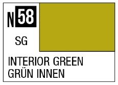 GSI Creos Acrysion N58 - Interior Green (Semi-Gloss/Aircraft) - Paints