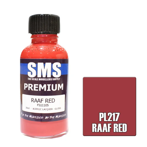 The Scale Modellers Supply (SMS) Premium RAAF RED FS11105 30ml - Paints