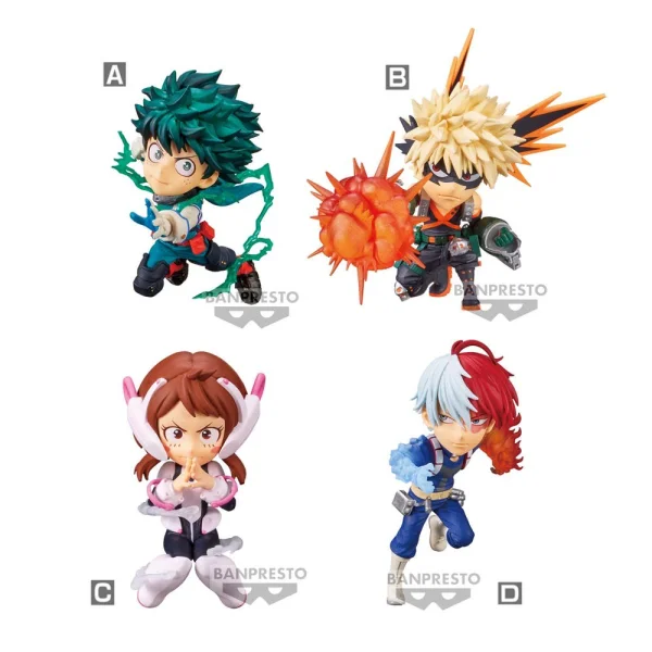 BANDAI My Hero Academia - Heroes World Collectible Blind Box Figure (12pc per box) - My Hero Academia