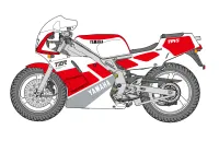 Hasegawa 1/12  Yamaha TZR250 (3MA) (1989) - Scale Kits - photo 2