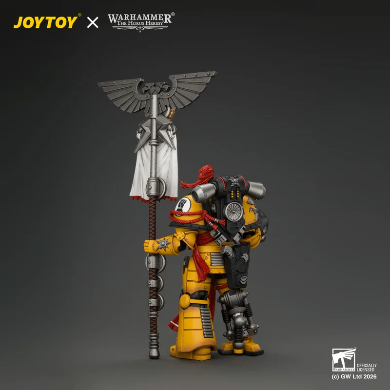 Imperial Fists Herald Consul with Standard and Bolt Pistol