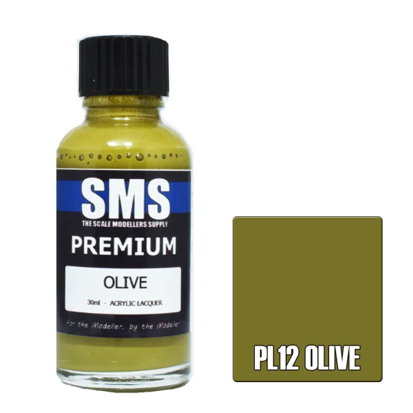 The Scale Modellers Supply (SMS) Premium OLIVE 30ml - Paints