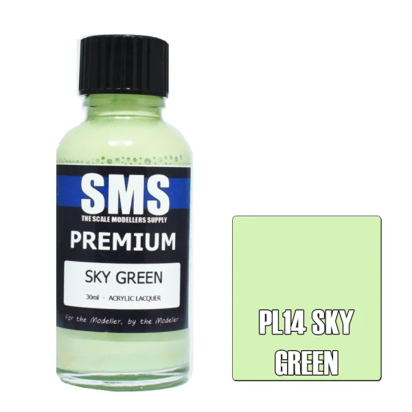 The Scale Modellers Supply (SMS) Premium SKY GREEN 30ml - Paints