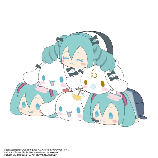Hatsune miku×Cinnamoroll POTE KORO MASCOT 2 (6pc per box)