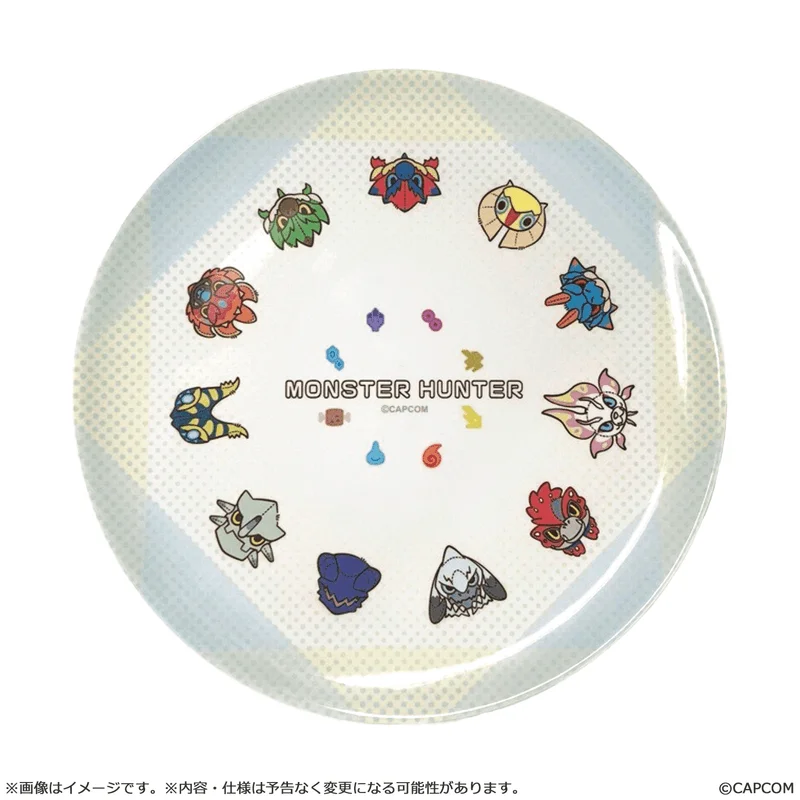 MONSTER HUNTER CHIBI STYLE Melamine Plate: Circle