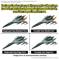 BANDAI HOBBY MECHA COLLECTION DX TYPE 1 SPACE FIGHTER ATTACK CRAFT COSMO TIGER II (DOUBLE SEATER/SINGLE SEATER) [2 machine set] - Space Runaway Ideon - photo 3
