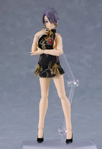 Max Factory figma Female Body (Mika) with Mini Skirt Chinese Dress Outfit (Black) - Action Figures - photo 1