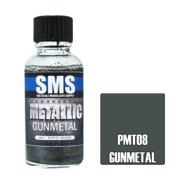 The Scale Modellers Supply (SMS) Metallic GUNMETAL 30ml - Paints
