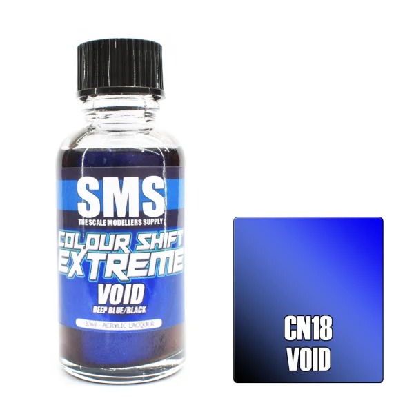 The Scale Modellers Supply (SMS) Colour Shift Extreme VOID (DEEP BLUE/BLACK) 30ml - Paints