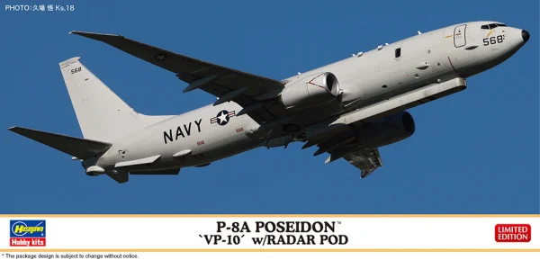 1/200  P-8A POSEIDON "VP-10" w/RADAR POD
