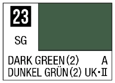 GSI Creos Mr. Color 23 - Dark Green (2) (Semi-Gloss/Aircraft) - Paints
