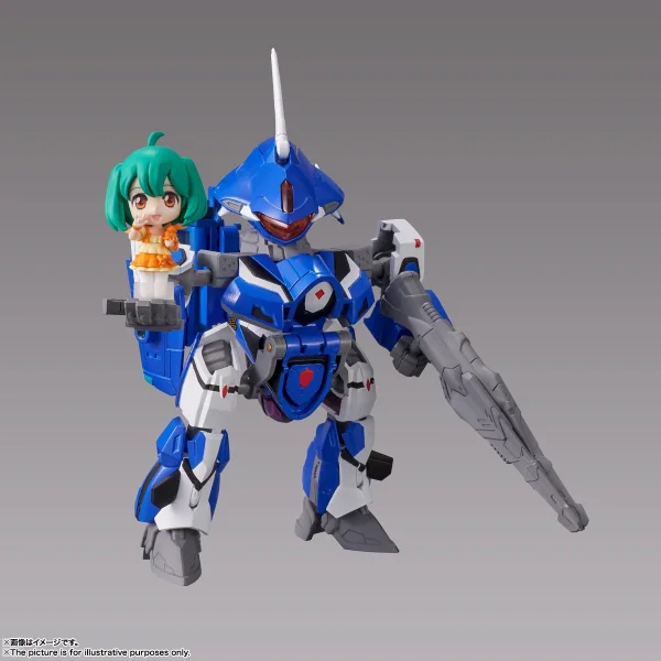 VF-25G MESSIAH VALKYRIE (MICHAEL USE) with RANKA Macross Frontier, Bandai Spirits Tiny Session