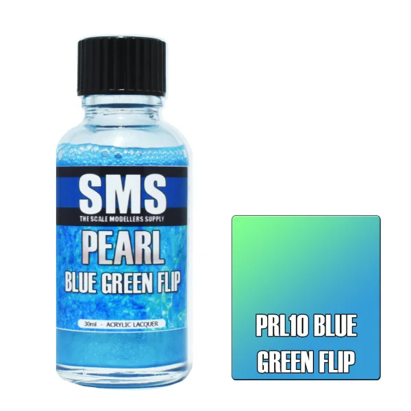 The Scale Modellers Supply (SMS) Pearl BLUE GREEN FLIP 30ml - Paints