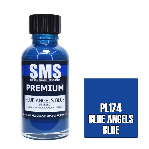 The Scale Modellers Supply (SMS) Premium BLUE ANGELS BLUE FS15050 30ml - Paints
