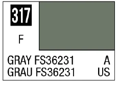 GSI Creos Mr. Color 317 - Gray FS36231 (Semi-Gloss/Aircraft) - Paints