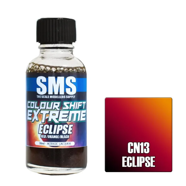 The Scale Modellers Supply (SMS) Colour Shift Extreme ECLIPSE (RED/ORANGE/BLACK) 30ml - Paints
