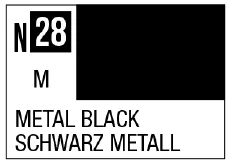 GSI Creos Acrysion N28 - Metal Black (Metallic/Primary) - Paints