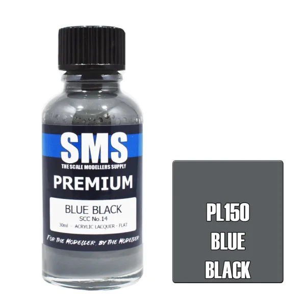The Scale Modellers Supply (SMS) Premium BLUE BLACK SCC No.14 30ml - Paints