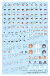 KOTOBUKIYA MEGAMI DEVICE M.S.G PUNI☆MOFU LANG EYE DECAL SET - Megami Device - photo 1