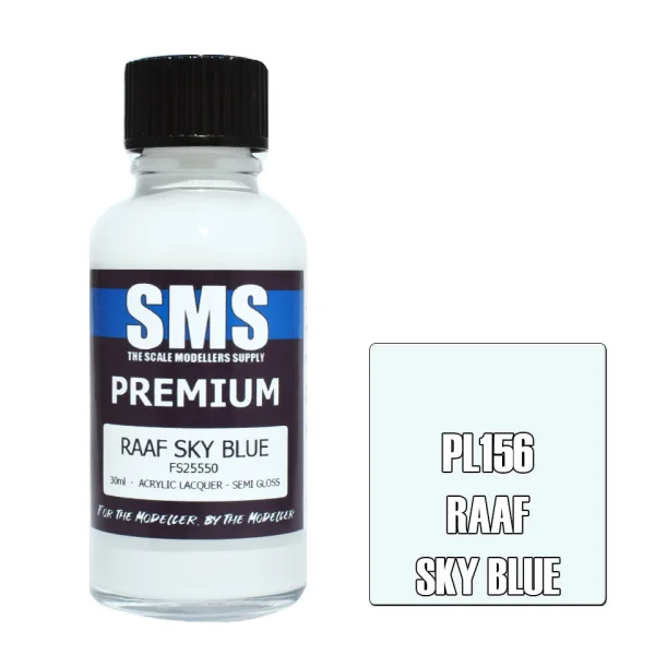 The Scale Modellers Supply (SMS) Premium RAAF SKY BLUE FS25550 30ml - Paints