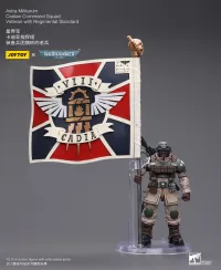 JOYTOY Astra Militarum Cadian Command Squad Veteran with Regimental Standard - Warhammer 40K - photo 12