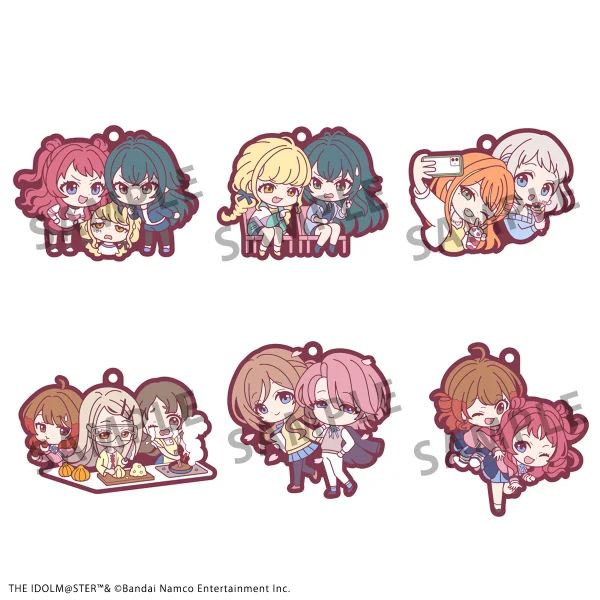 MegaHouse Rubber Mascot Buddycolle Gakuen IDOLM@STER (6pc per box) - THE iDOLM@STER