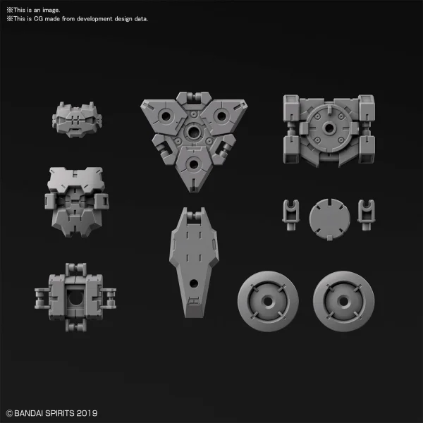 30MM 1/144 OPTION ARMOR FOR SPY DRONE [RABIOT EXCLUSIVE / LIGHT GRAY]