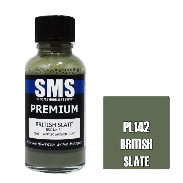 The Scale Modellers Supply (SMS) Premium BRITISH SLATE 30ml - Paints