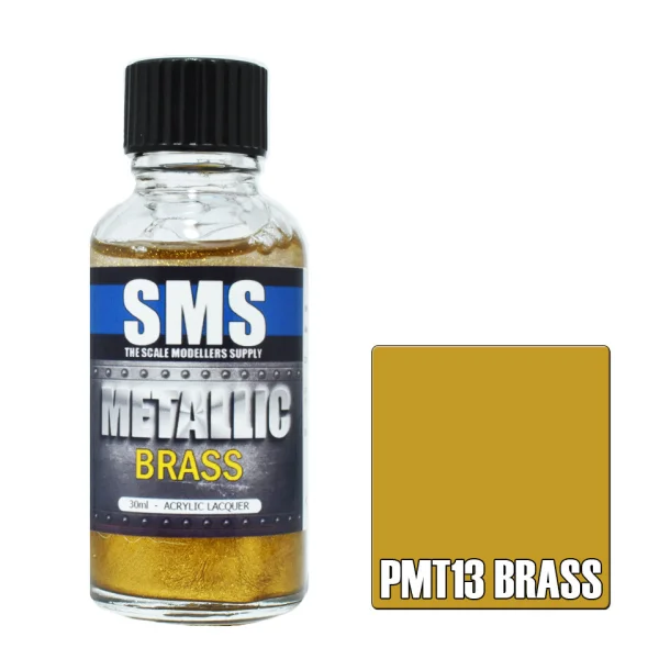 The Scale Modellers Supply (SMS) Metallic BRASS 30ml - Paints